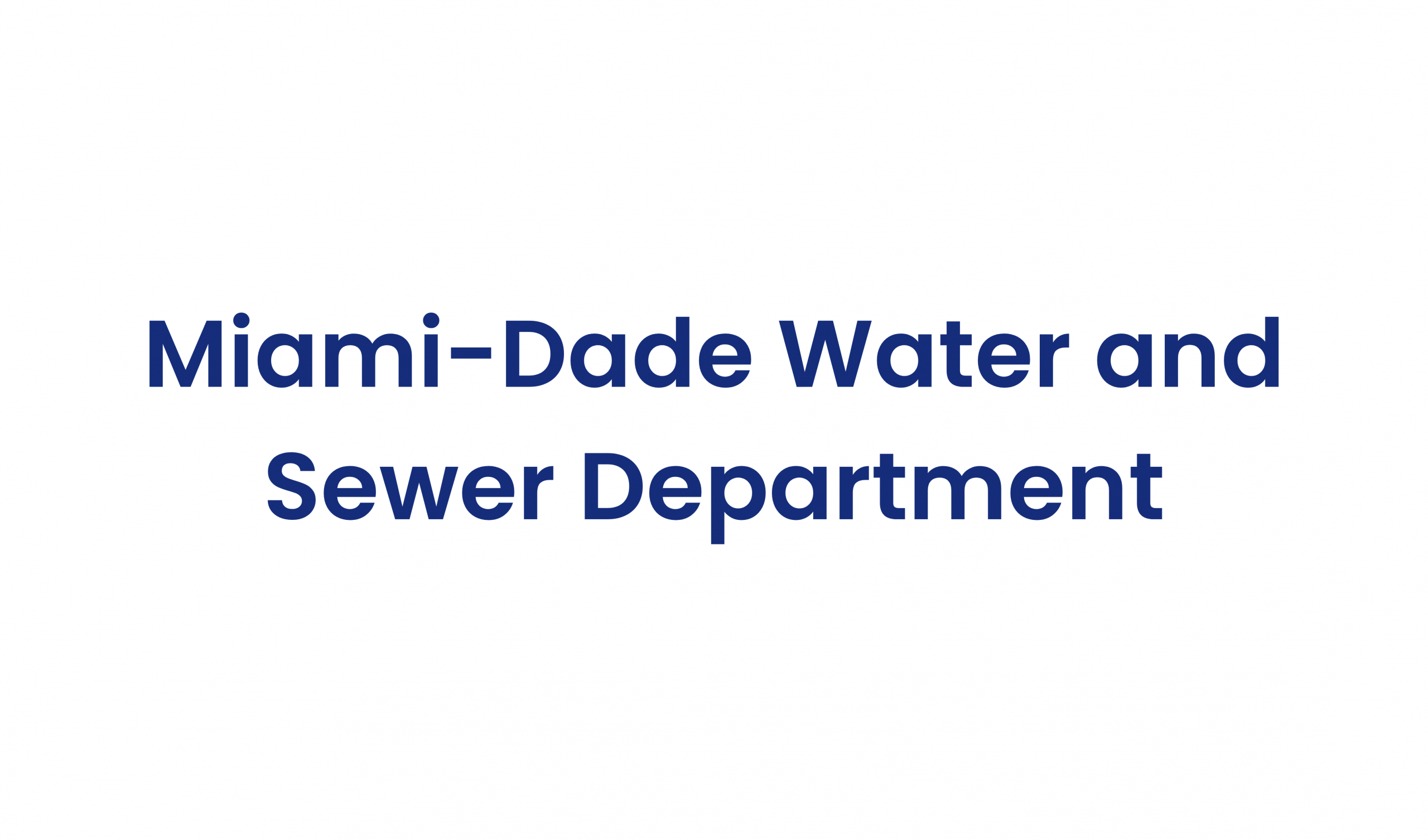 Miami-Dade Water and Sewer Department