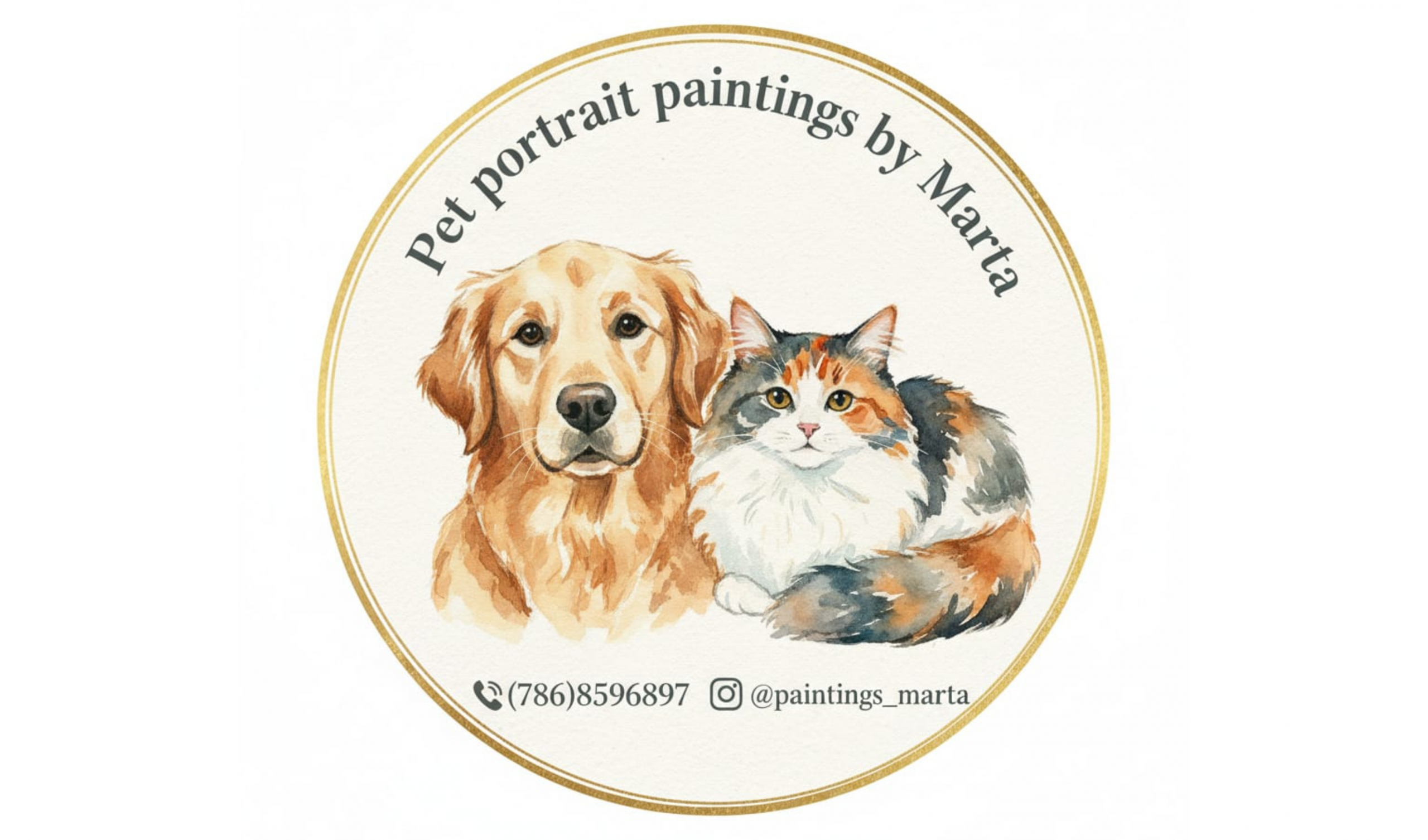 Custom Pet Portraits by Marta