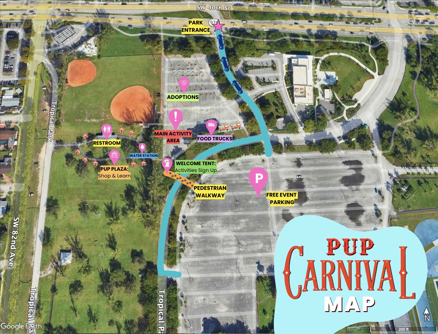 Pup Carnival Map