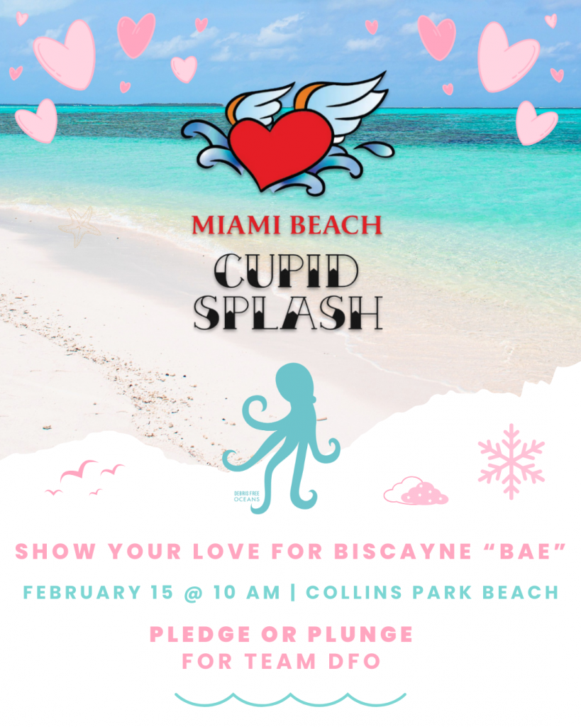 Miami Beach Cupid Splash. Sunday, February 15th, 2026 at 10 AM at Collins Park Beach (2100 Collins Ave, Miami Beach 33139) (23rd St Miami Beach)