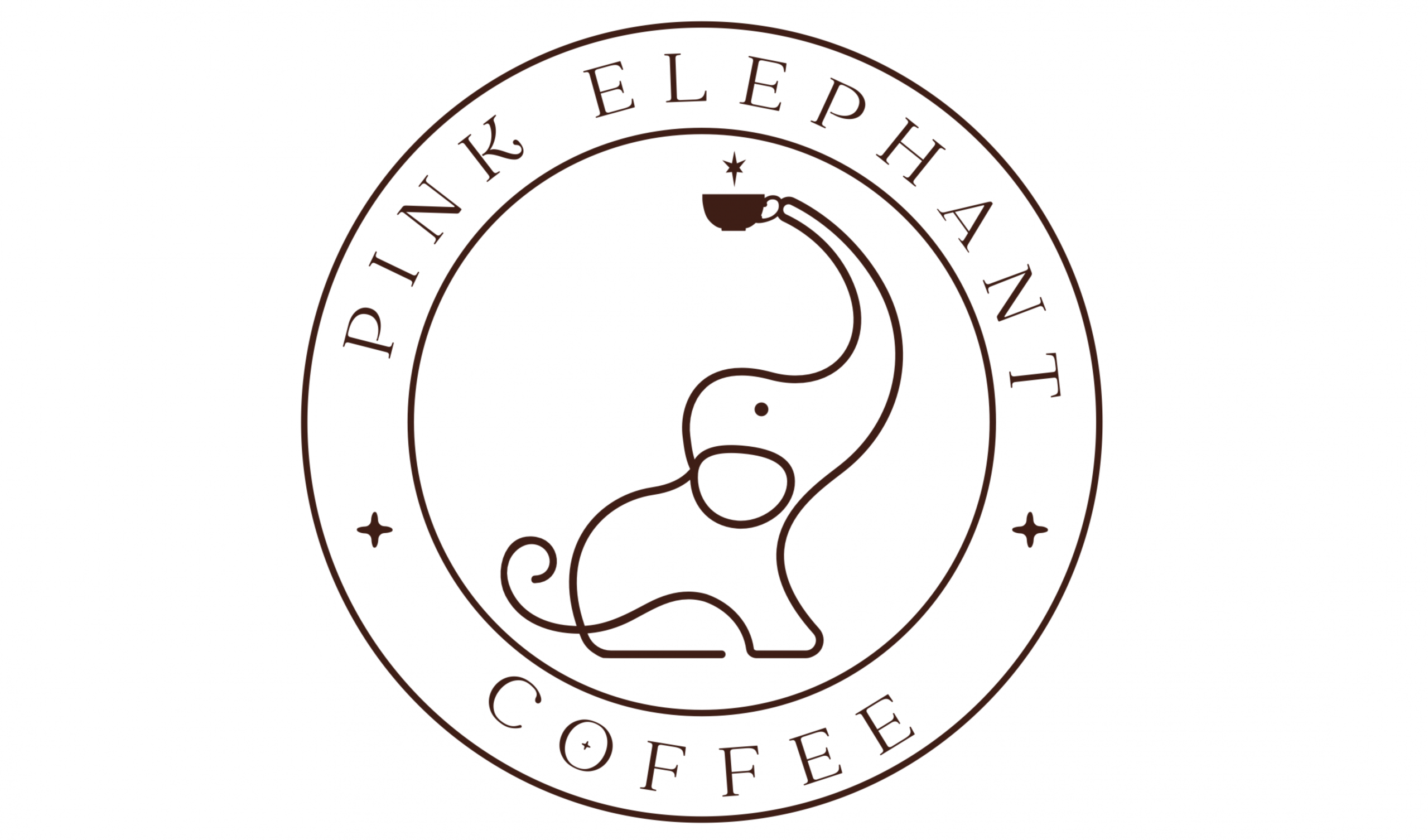 Pink Elephant Coffee Logo